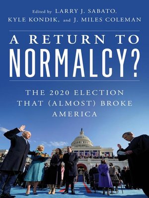 cover image of A Return to Normalcy?